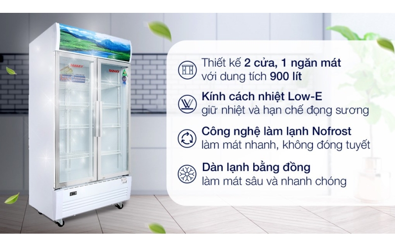 Tủ Mát Sanaky 900 lít Inverter VH-1009HP3