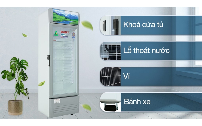 Tủ mát Sanaky Inverter 200 lít VH-258K3L