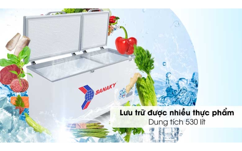 Tủ đông Sanaky Inverter 530 lít VH-6699HY3