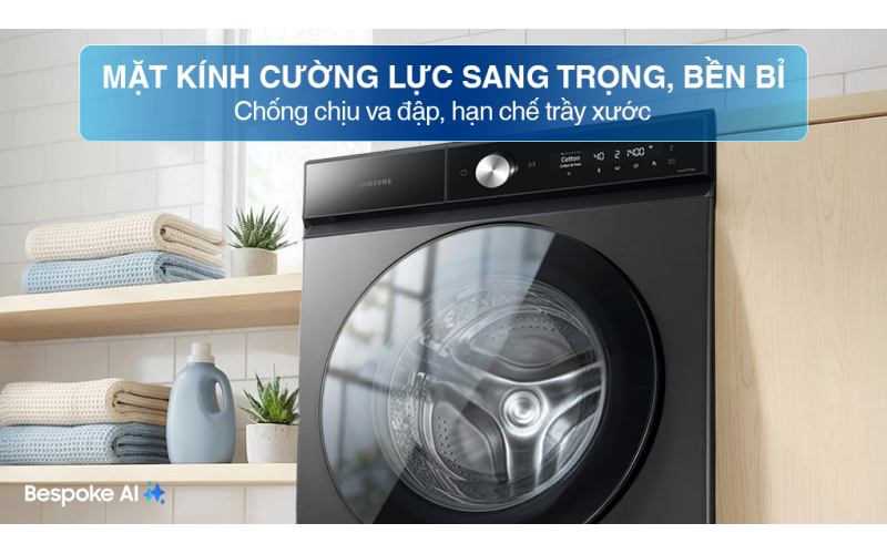Máy giặt Samsung Bespoke AI EcoBubble Inverter 10 kg WW10DB7U34GBSV