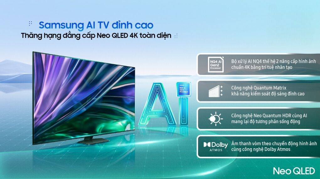 Smart Tivi Neo QLED Samsung 4K 55 inch QA55QN85D